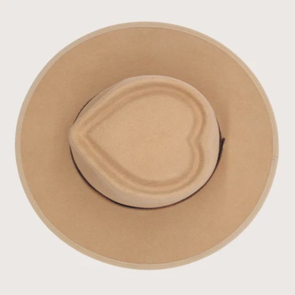 KEYONE ITALIAN MADE HAT NAYELI CORDATE FEDORA HAT BEIGE L $100 main image 4